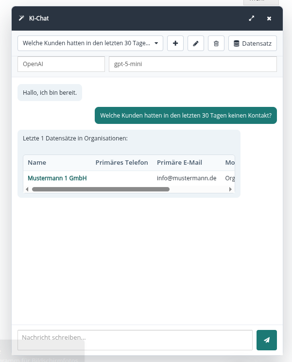 Kunden ohne Kontakt analysieren