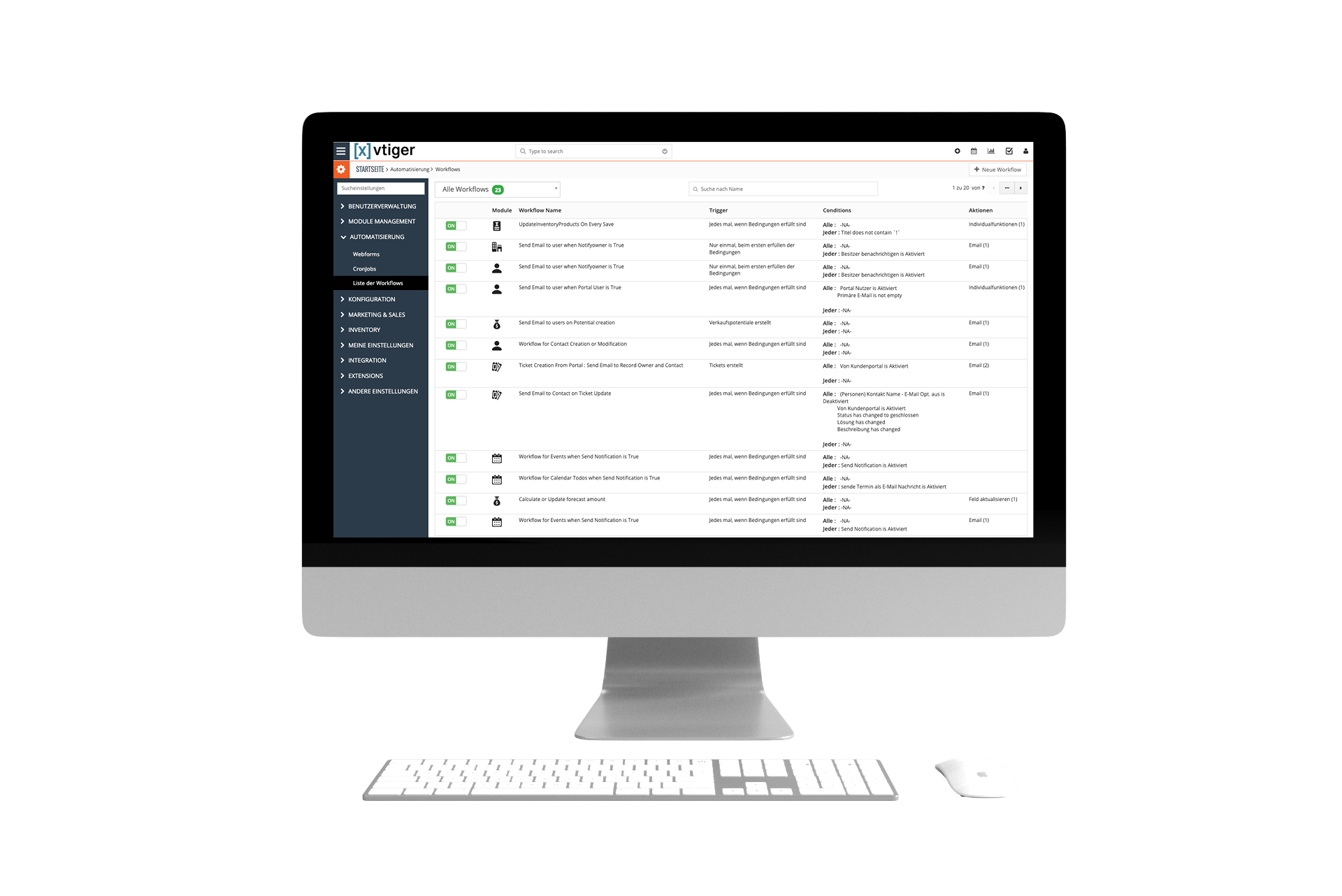 Vtiger CRM Workflows: Technische Anleitung & Setup
