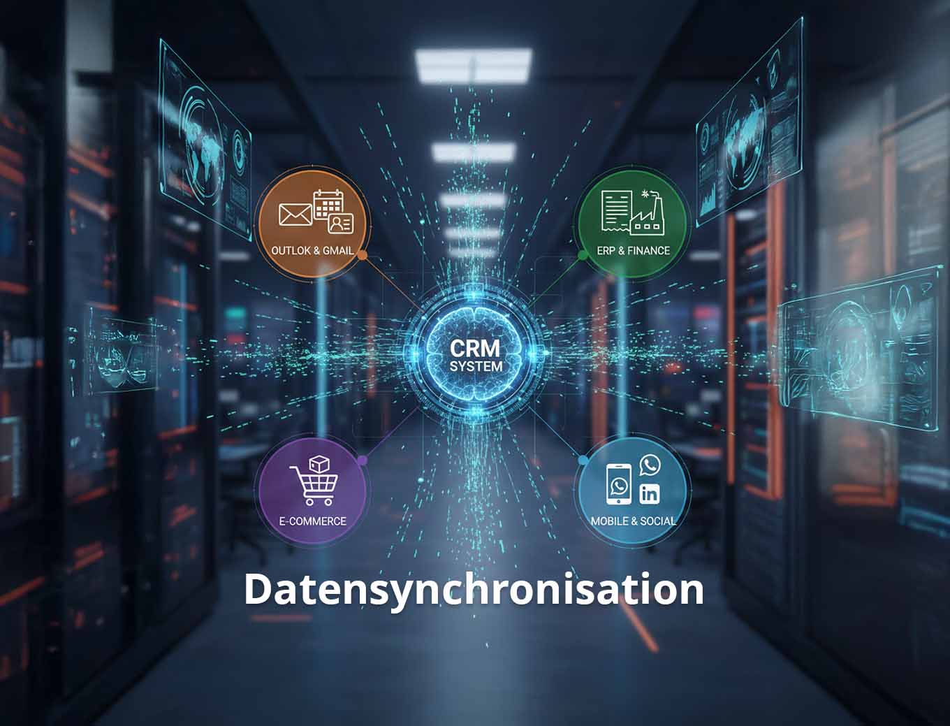 CRM Programm: Datensynchronisation & Integration
