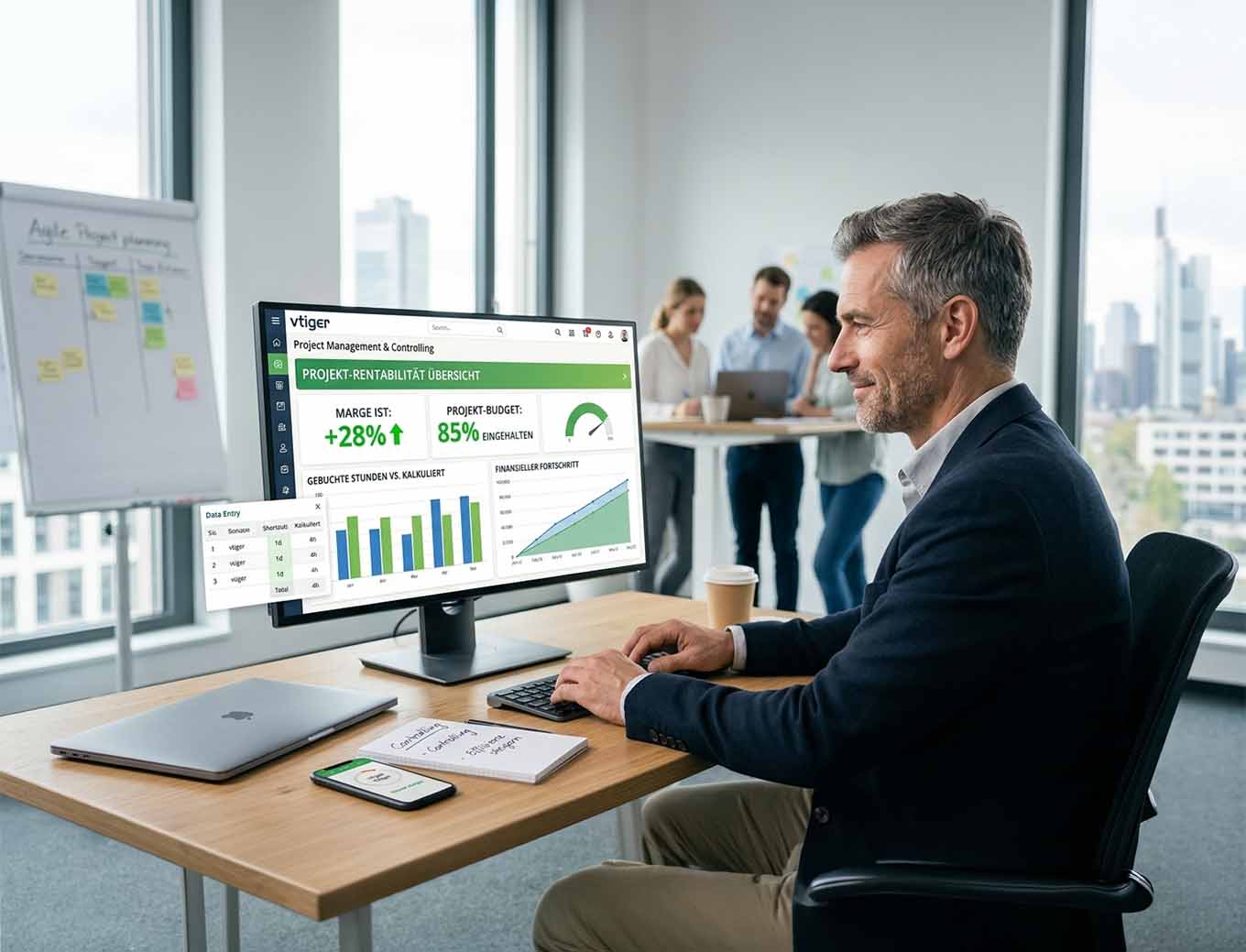 Projektrentabilität maximieren mit vtiger CRM Controlling